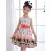 Girls Princess Chiffon Bow Belt Sleeveless Bubble Peacock Dress Party Clothes