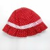 MZ1140 Pure Cotton Cute Children’s Hat with Dots Flower Pattern Red